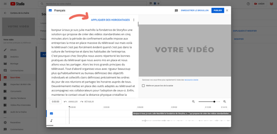 Créer des sous-titres sur Youtube