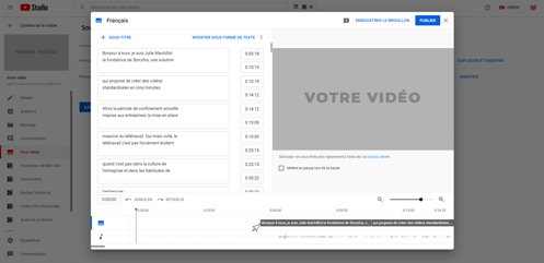 creer des sous-titres sur youtube